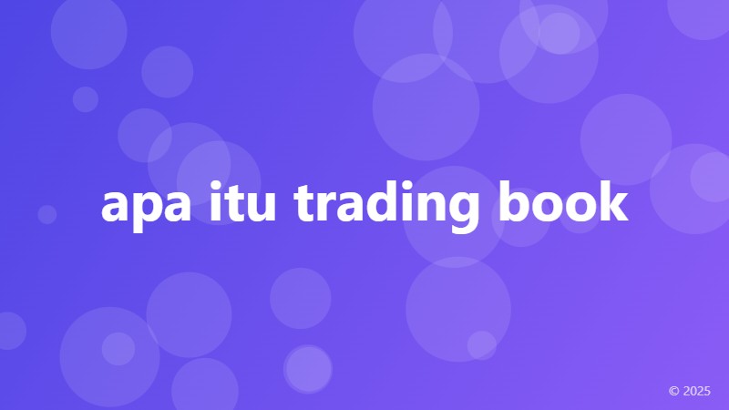 apa itu trading book