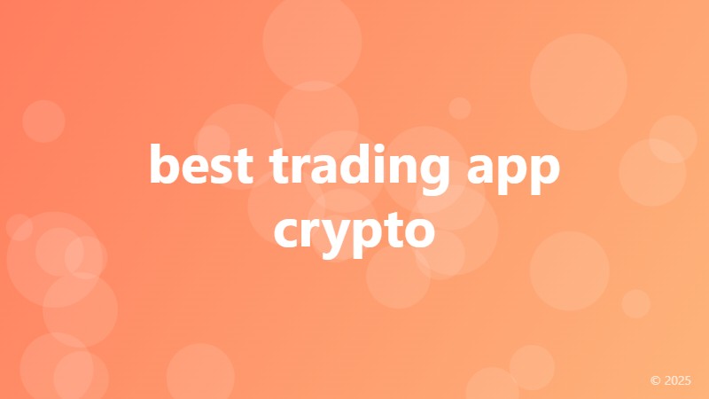 best trading app crypto