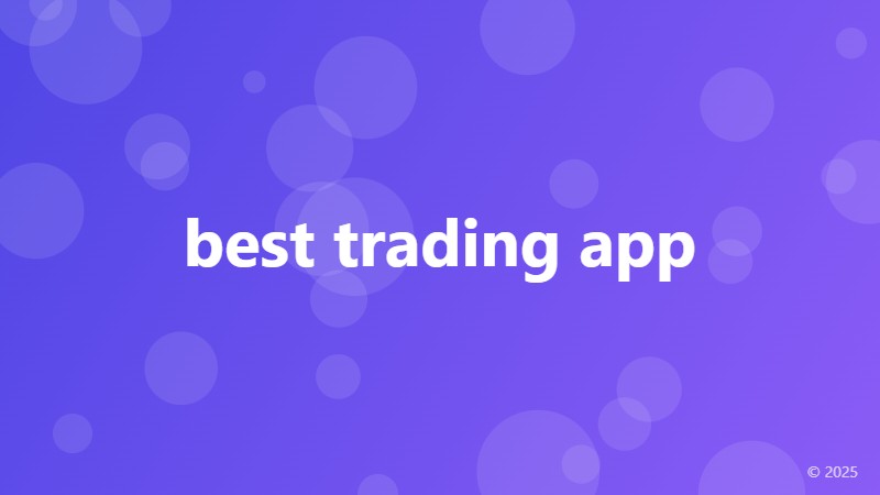 best trading app