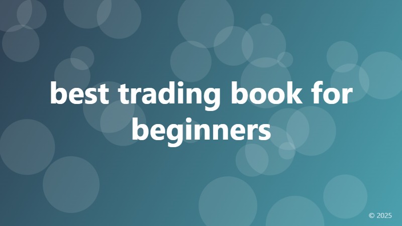 best trading book for beginners