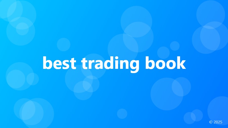 best trading book