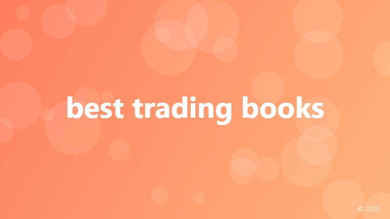 best trading books