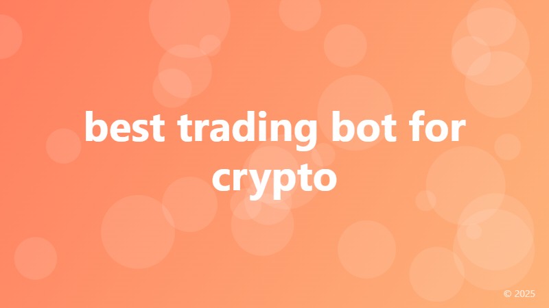 best trading bot for crypto