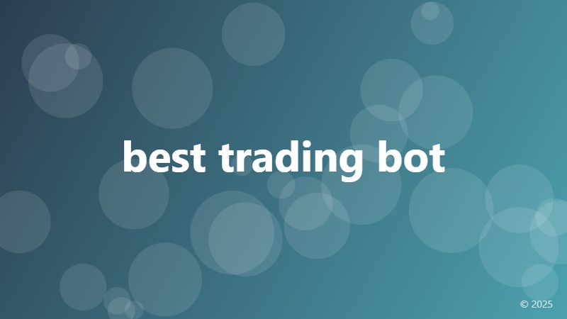 best trading bot