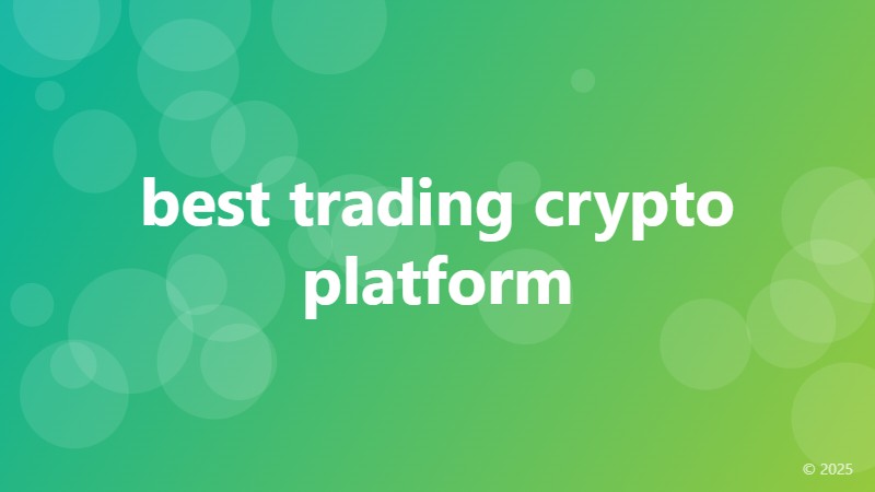 best trading crypto platform
