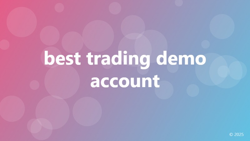 best trading demo account