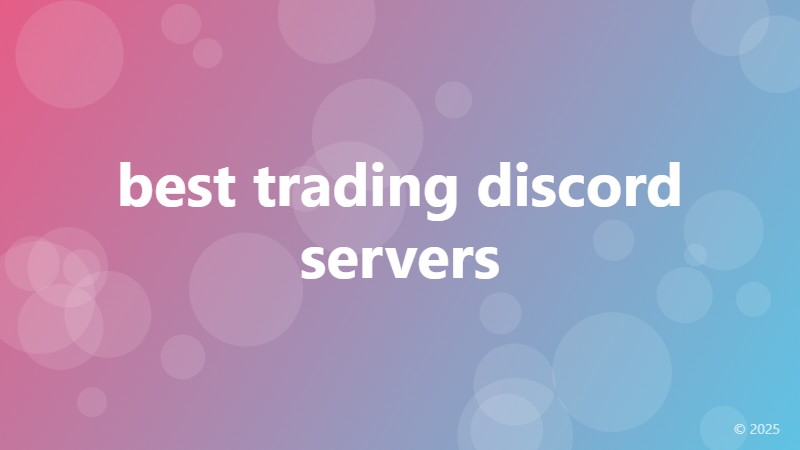 best trading discord servers