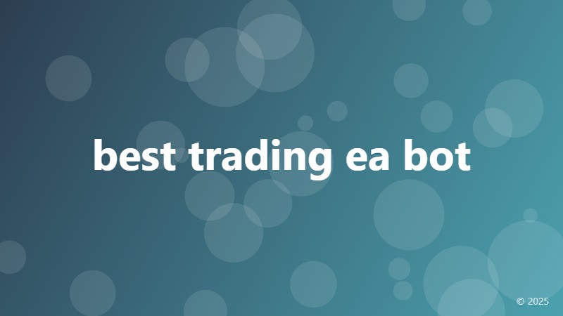 best trading ea bot