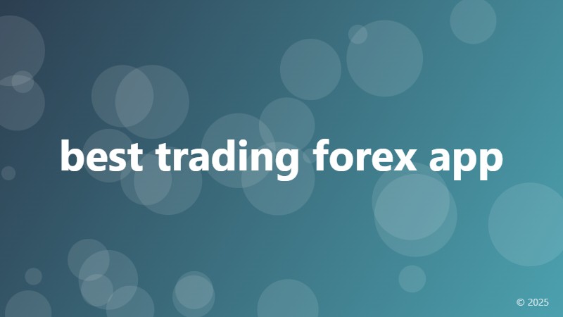 best trading forex app