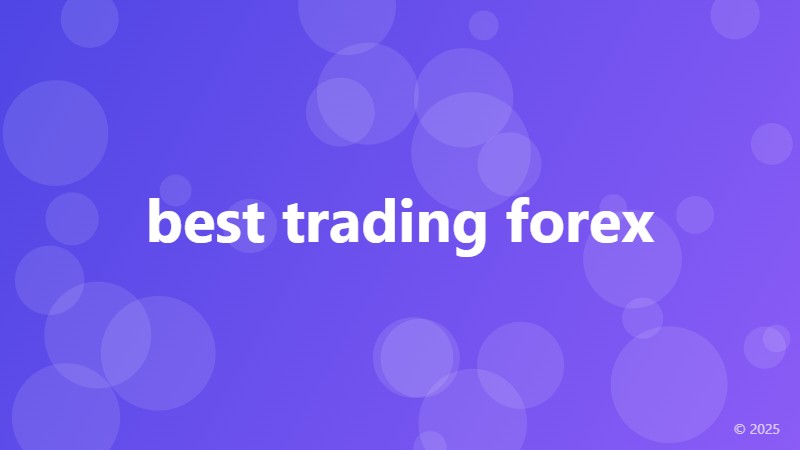 best trading forex