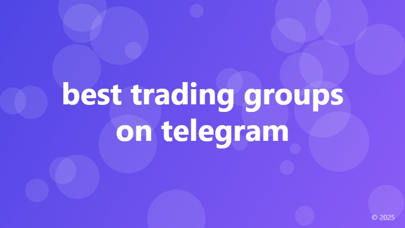 best trading groups on telegram