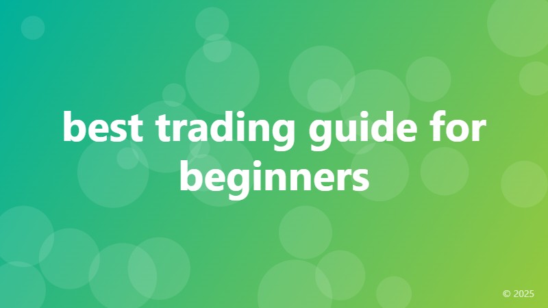 best trading guide for beginners