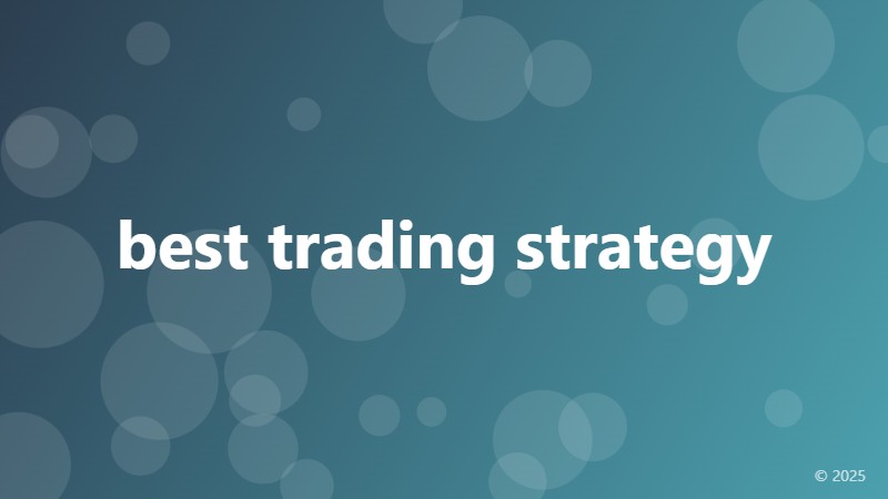 best trading strategy