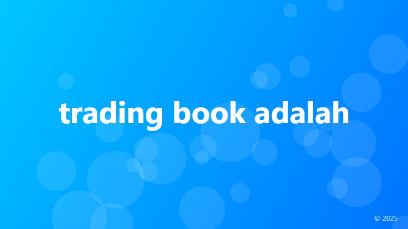 trading book adalah