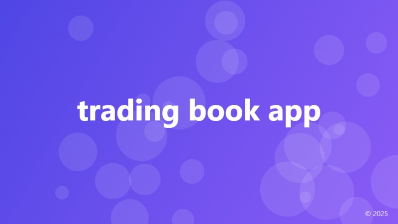 trading book app