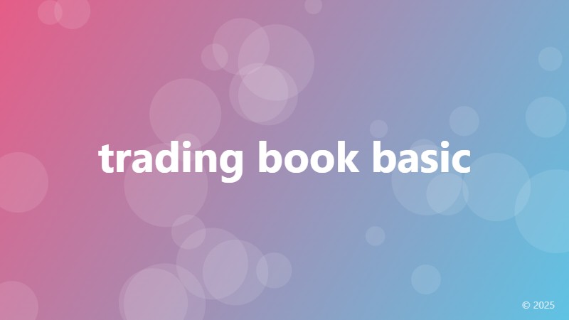 trading book basic