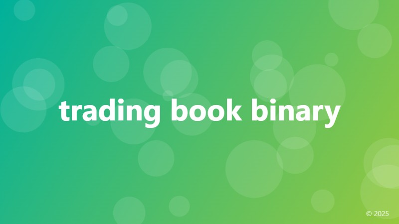 trading book binary