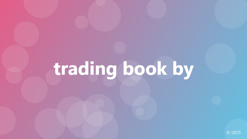 trading book by