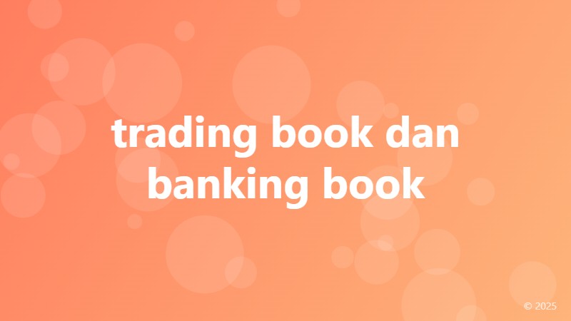 trading book dan banking book