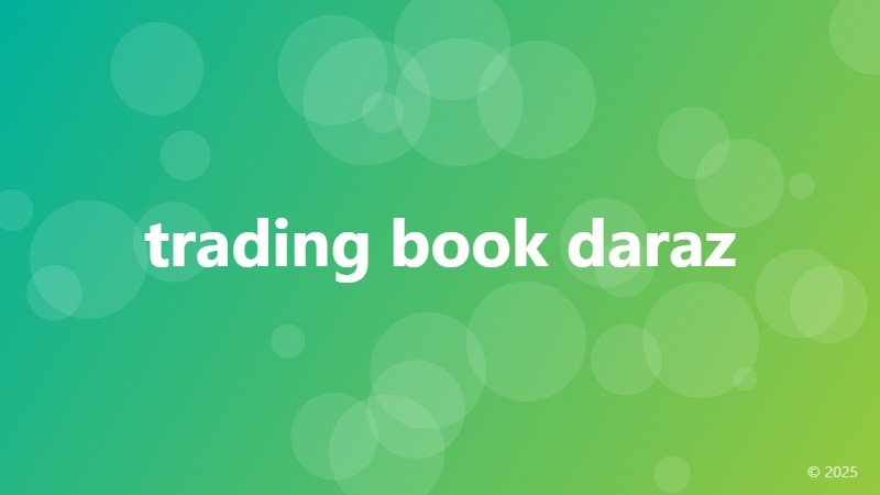 trading book daraz