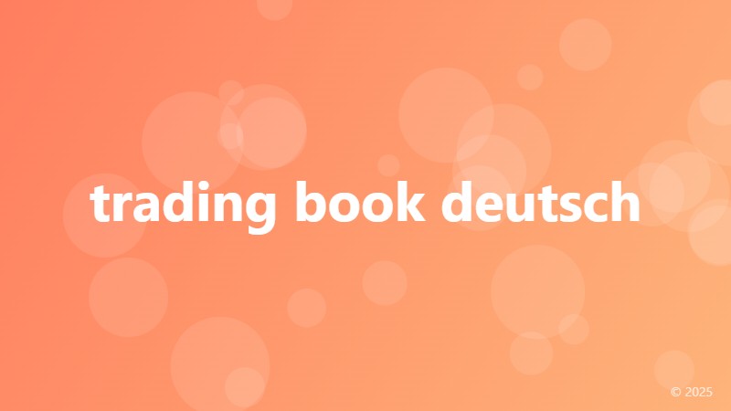 trading book deutsch