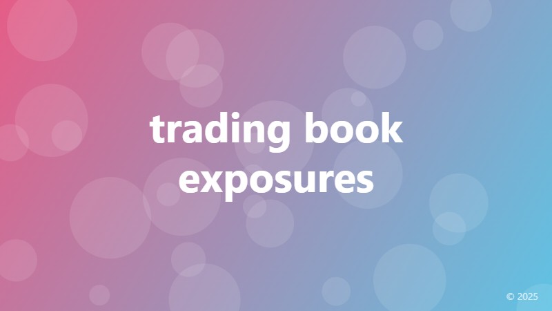 trading book exposures