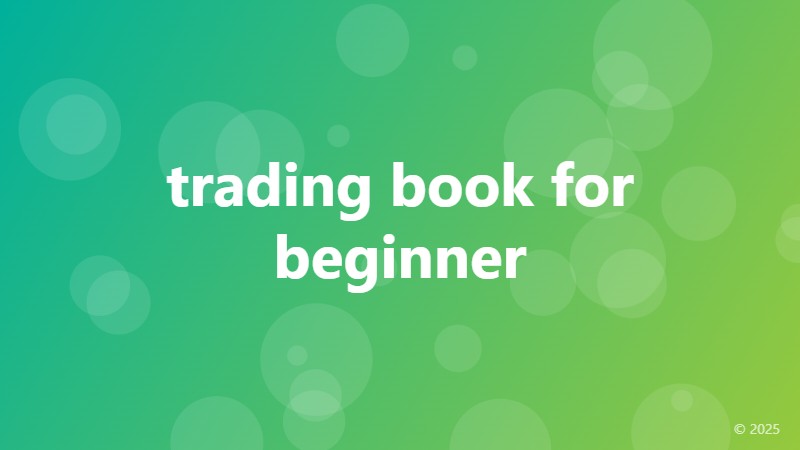 trading book for beginner