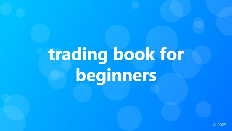trading book for beginners