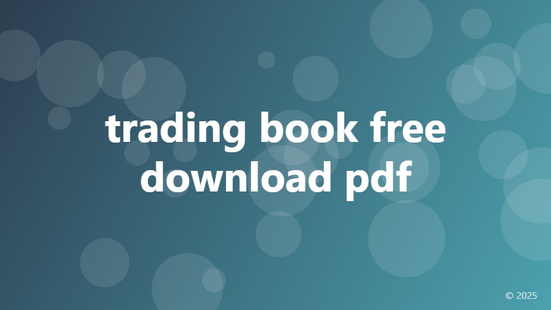 trading book free download pdf
