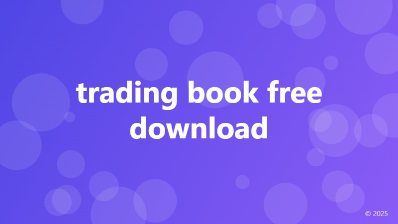 trading book free download