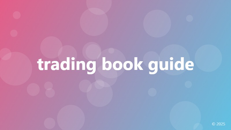 trading book guide