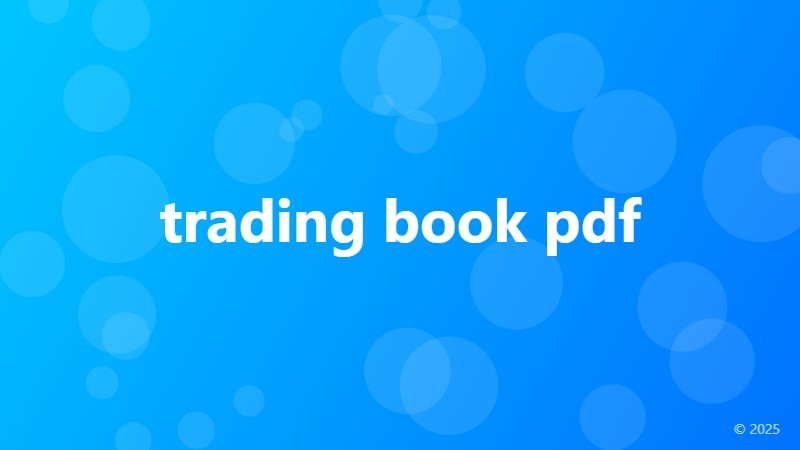 trading book pdf