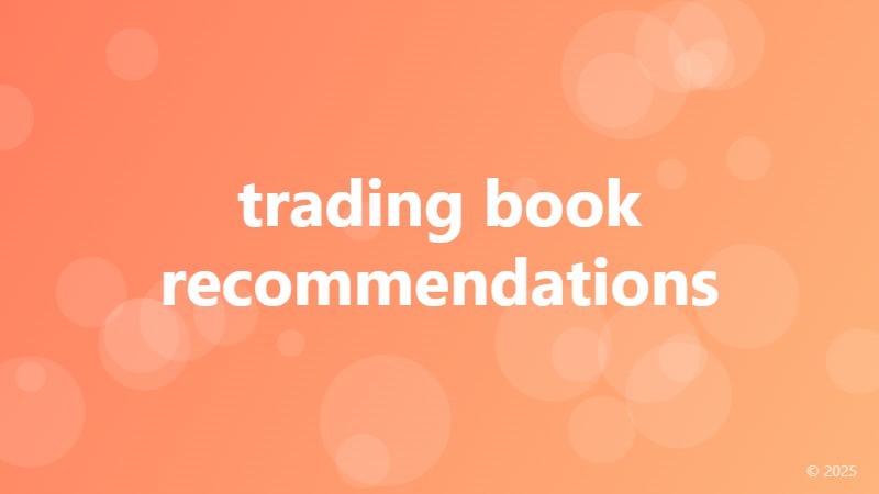 trading book recommendations
