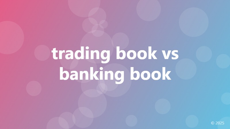 trading book vs banking book