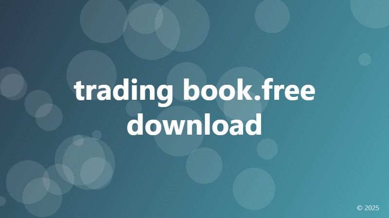 trading book.free download