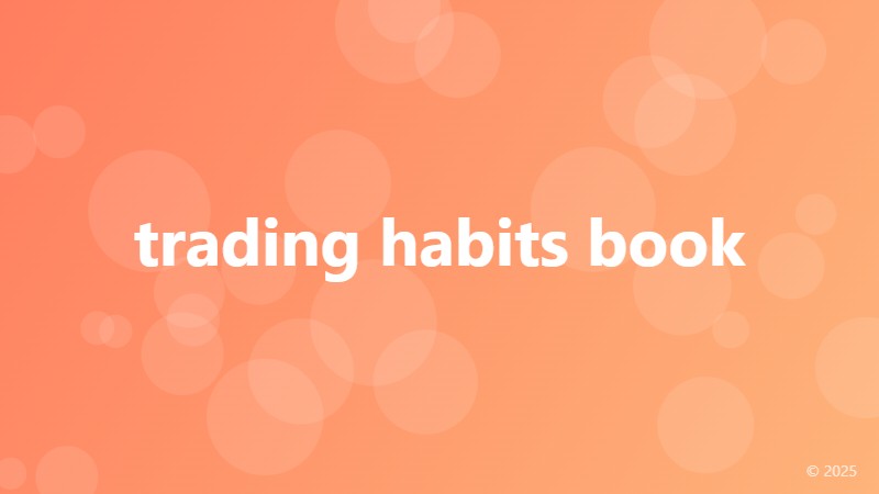 trading habits book